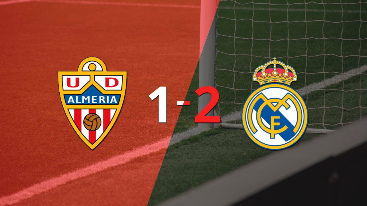 Real Madrid ganó por 2-1 en su visita a Almería