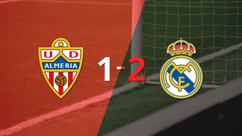 Real Madrid ganó por 2-1 en su visita a Almería