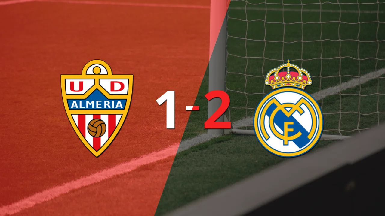 Real Madrid ganó por 2-1 en su visita a Almería