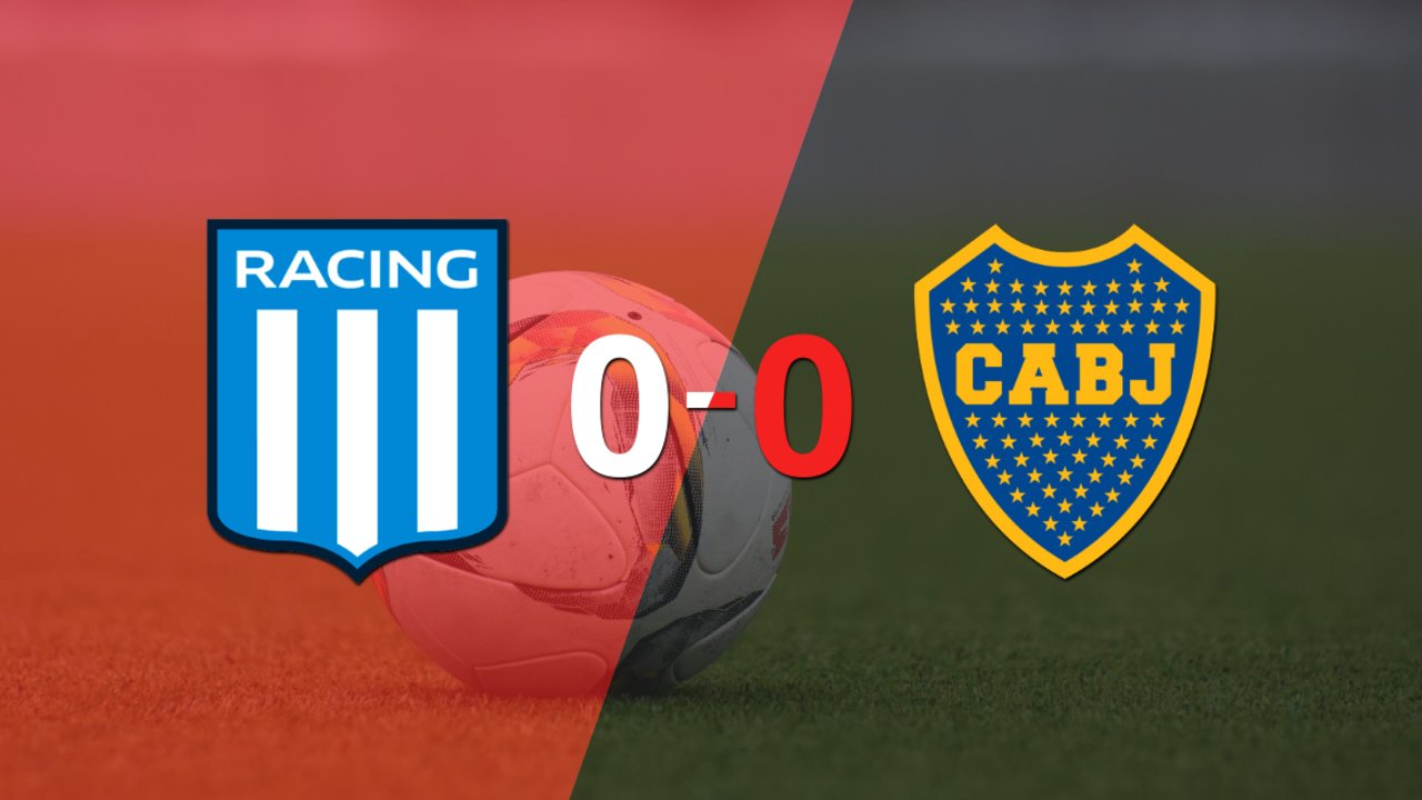 Racing Club y Boca Juniors igualaron sin goles en el marcador