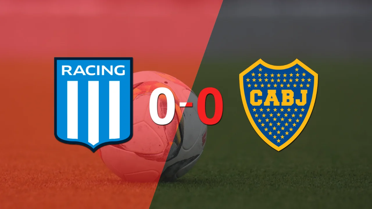 Racing Club y Boca Juniors igualaron sin goles en el marcador