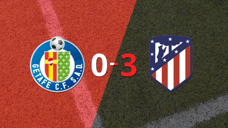Atlético de Madrid goleó 3-0 a Getafe con doblete de Álvaro Morata