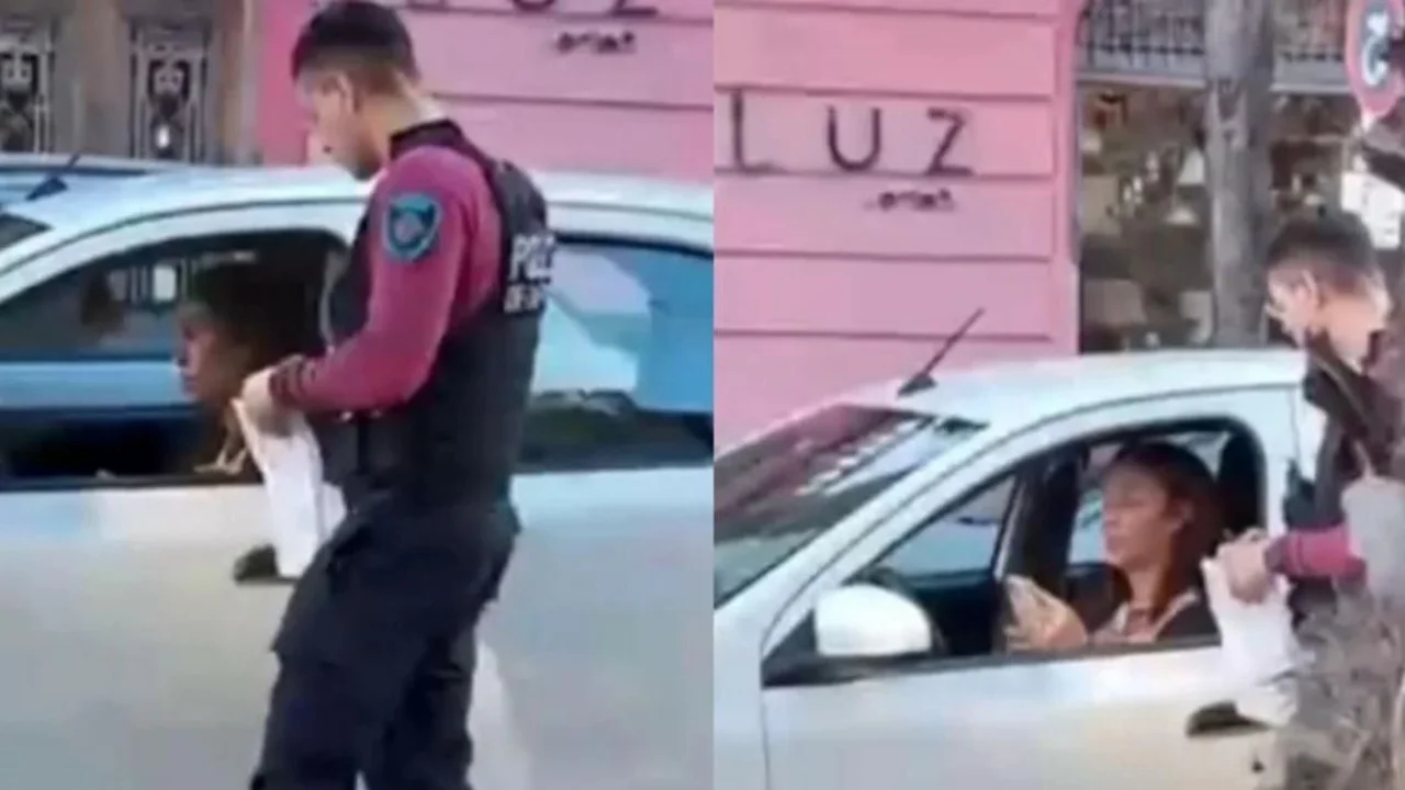 Ernestina Pais chocó un auto, quiso escapar y la frenó la Policía. Accidente en CABA.