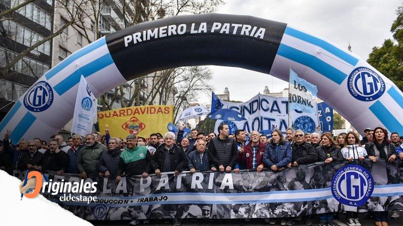 "El sueldo no alcanza", el reclamo de la CGT en la primera gran marcha de la era Alberto