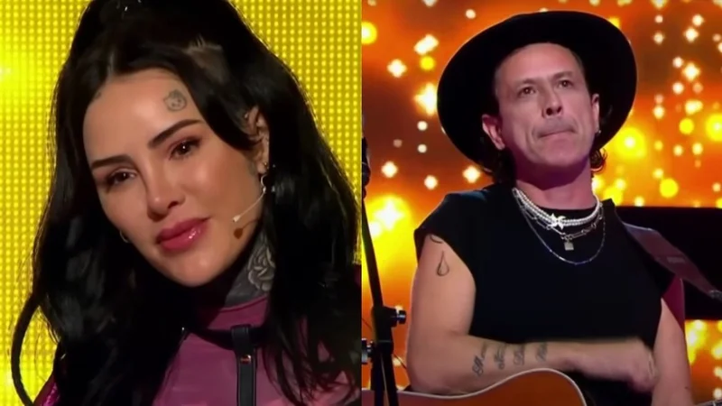 Cande Tinelli y Coti Sorokin en Canta Conmigo Ahora por El Trece. 