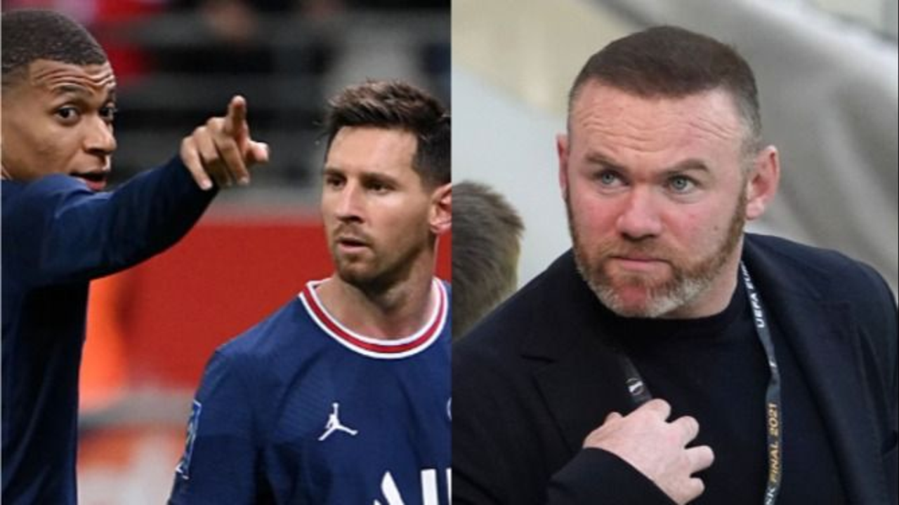 Wayne Rooney, Kylian Mbappé, Lionel Messi, PSG, fútbol, deportes