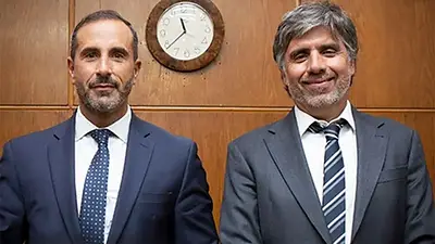 Los jueces Rodrigo Giménez Uriburu y Jorge Gorini Los jueces Rodrigo Giménez Uriburu y Jorge Gorini