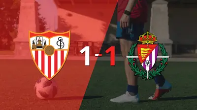 Sevilla y Valladolid se reparten los puntos y empatan 1-1 Sevilla y Valladolid se reparten los puntos y empatan 1-1