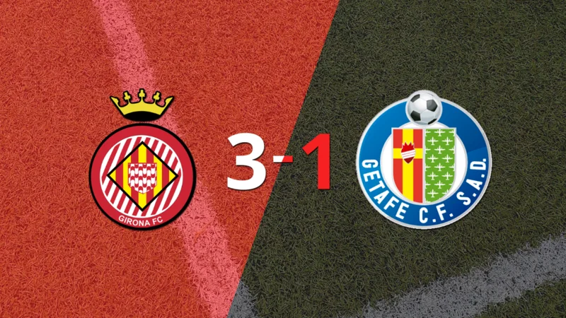 Girona superó por 3-1 a Getafe como local