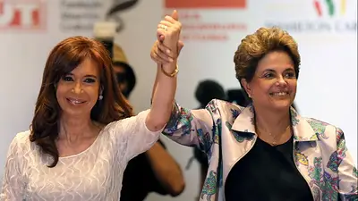 Dilma Rousseff le dio un contundente apoyo a CFK desde Brasil Dilma Rousseff le dio un contundente apoyo a CFK desde Brasil