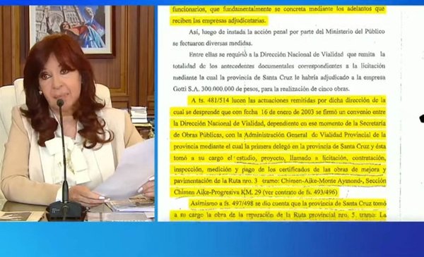 Las Pruebas Que Mostró Cristina Kirchner Sobre El Armado De Las Causas El Destape 4756