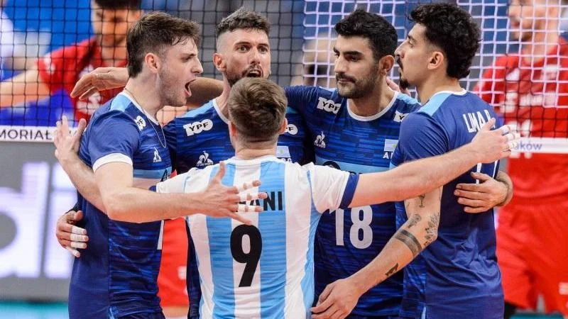 Mundial de Vóley Eslovenia-Polonia 2022. Selección de Vóley Argentina.
