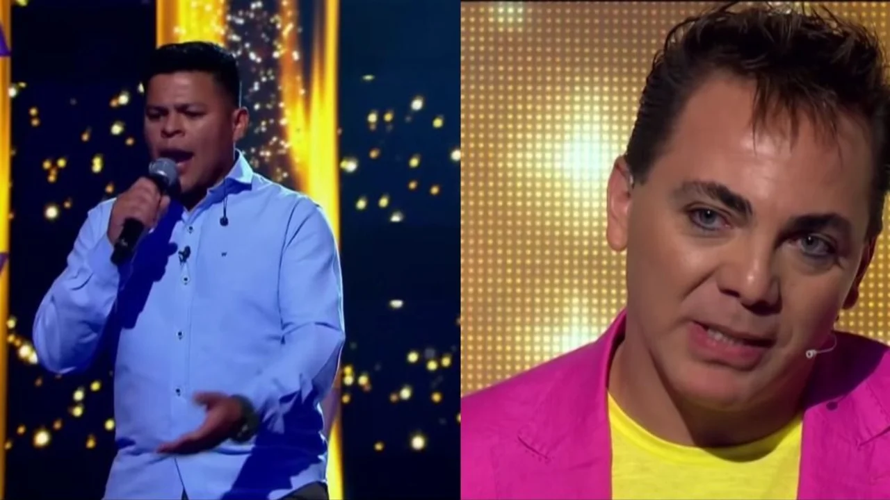 Lucas Díaz cantante militar que emocionó a Cristian Castro. Canta Conmigo Ahora por El Trece.