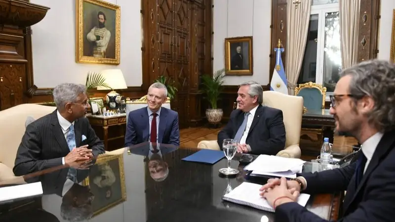 Alberto Fernández y el canciller indio Jaishankar analizaron la inclusión de la Argentina a los Brics