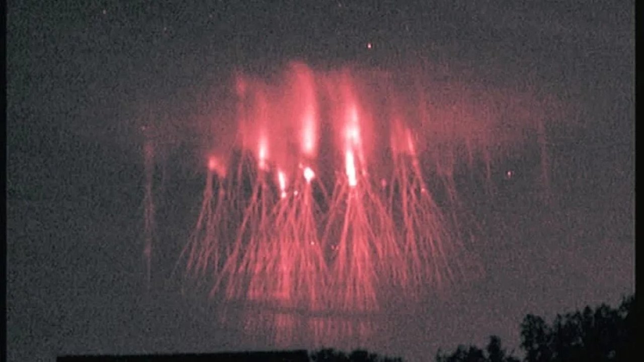 Duendes rojos en Chile. Fenómenos naturales. Astronomía.