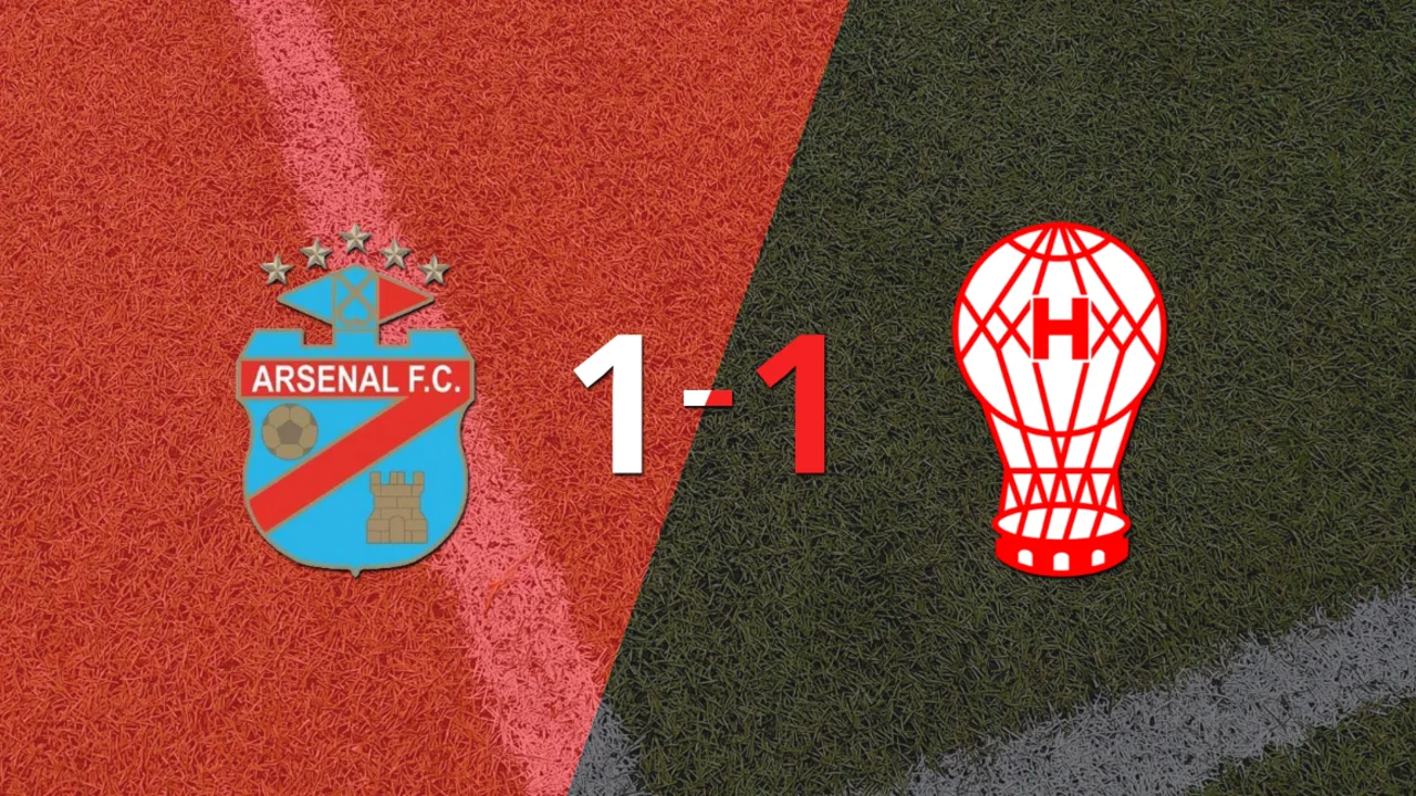 Arsenal no pudo en casa ante Huracán y empataron 1-1 