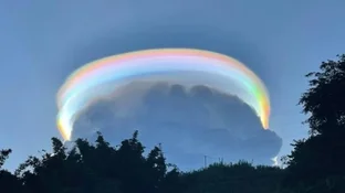 Nube arcoíris: el fenómeno natural que se volvió viral en China | El Destape