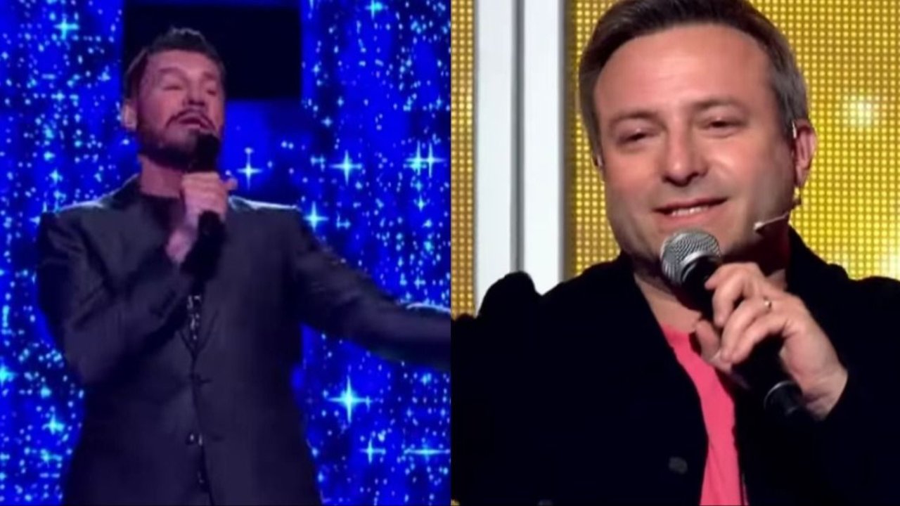 Seba Almada con Tinelli en Canta Conmigo Ahora. Gracias Marcelo. 