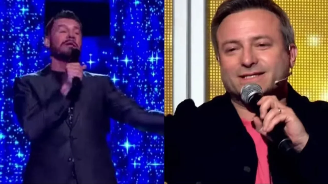 Seba Almada con Tinelli en Canta Conmigo Ahora. Gracias Marcelo. 