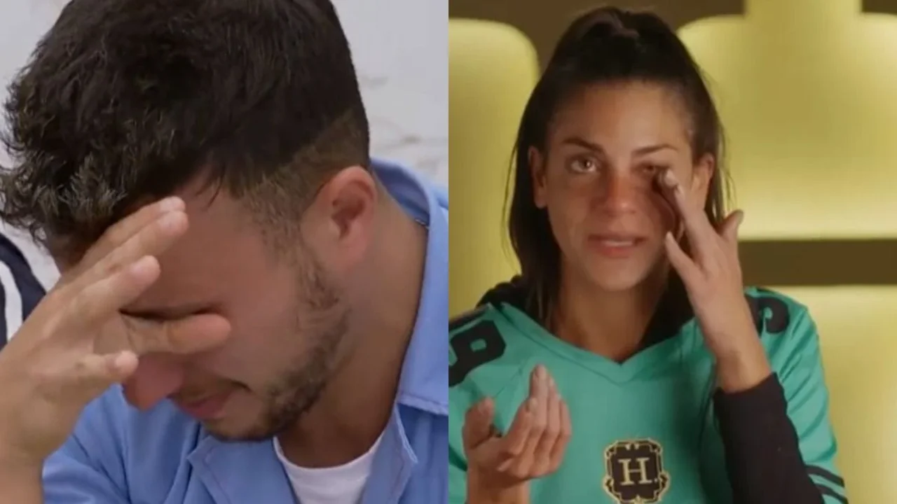 Martín Salwe y Emily Lucius separados. El Hotel de los Famosos.