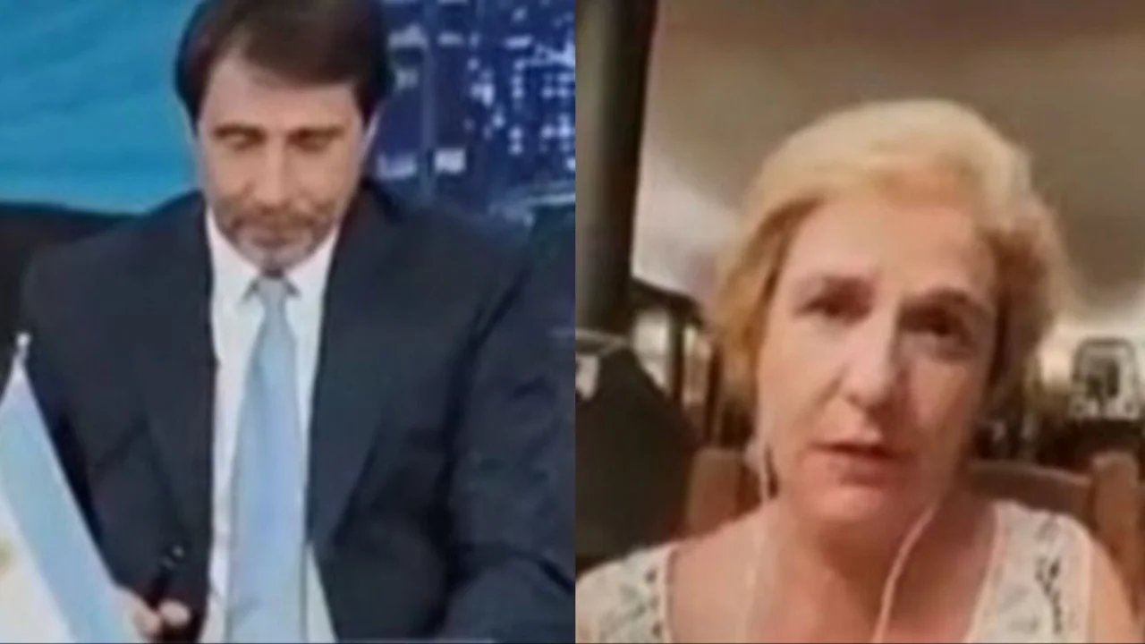 Eduardo Feinmann en La Nación Más. Papelón de Feinmann. Feinmann con Pilar Rahoa. 