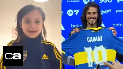 Edinson Cavani Guillermo "Pol" Fernández Boca Juniors Edinson Cavani Guillermo "Pol" Fernández Boca Juniors