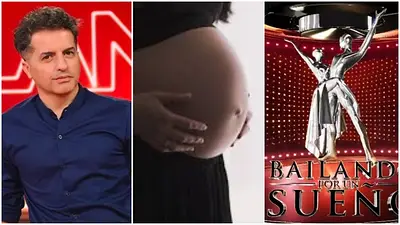 Ángel de Brito, una embarazada y el logo del Bailando por un Sueño Ángel de Brito, una embarazada y el logo del Bailando por un Sueño