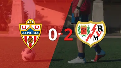 En casa, Almería perdió 2-0 frente a Rayo Vallecano En casa, Almería perdió 2-0 frente a Rayo Vallecano