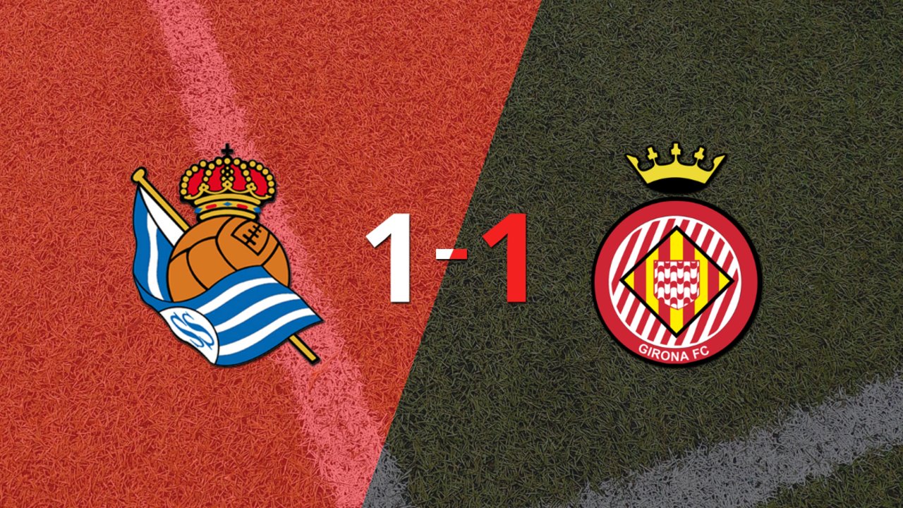 Real Sociedad y Girona empataron 1 a 1