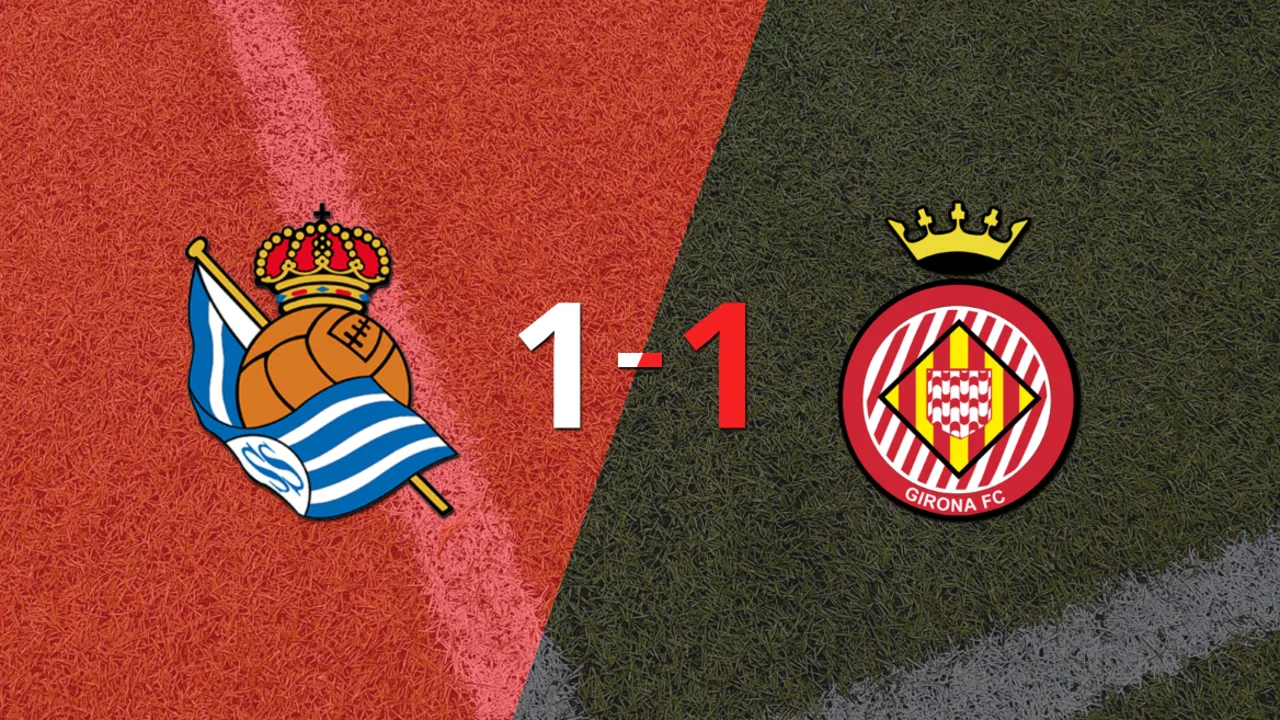 Real Sociedad y Girona empataron 1 a 1