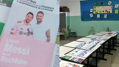 Apareció una boleta con la cara de Messi como precandidato y se volvió viral. Apareció una boleta con la cara de Messi como precandidato y se volvió viral.