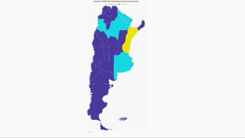 Elecciones 2023: el mapa provincia por provincia.