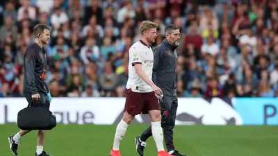 De Bruyne, fuera de convocatoria del Manchester City en Supercopa de la UEFA por lesión De Bruyne, fuera de convocatoria del Manchester City en Supercopa de la UEFA por lesión