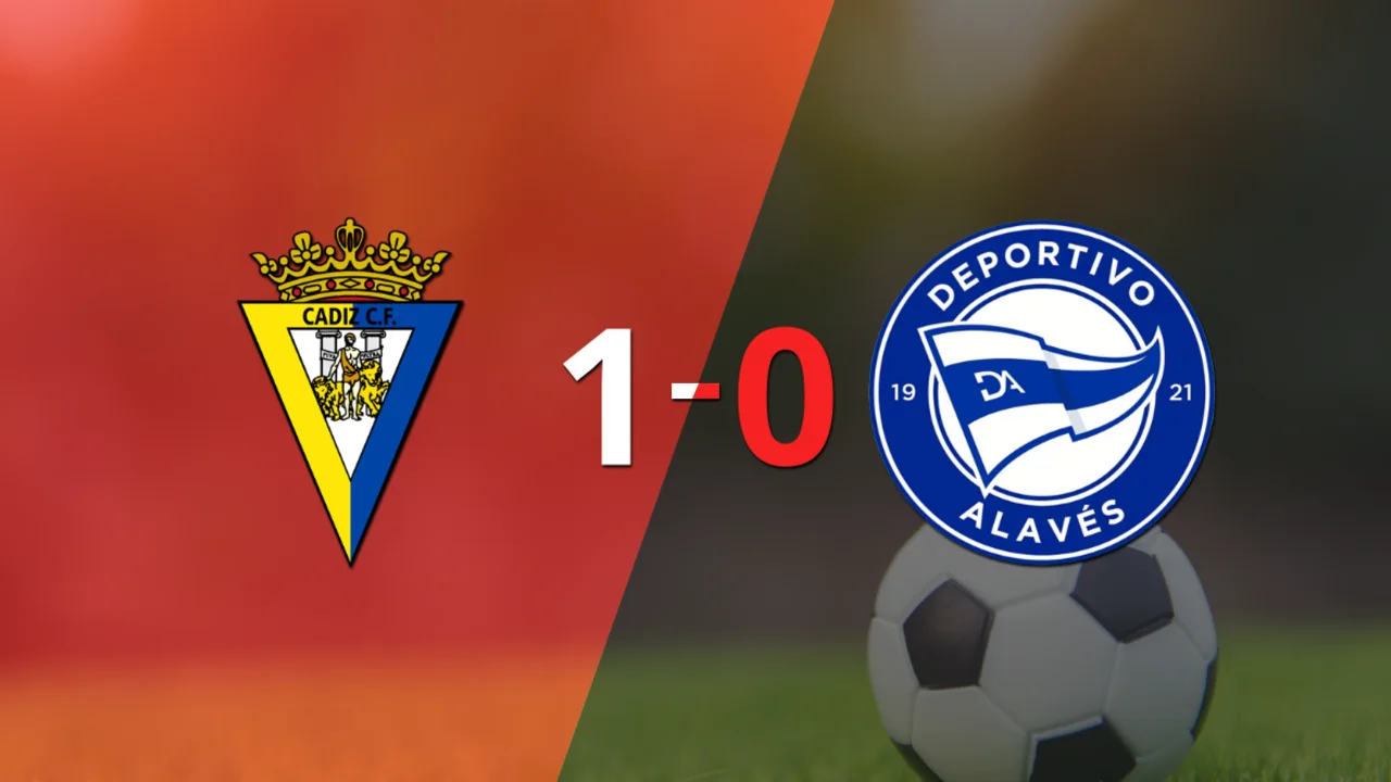 Cádiz venció por la mínima a Alavés