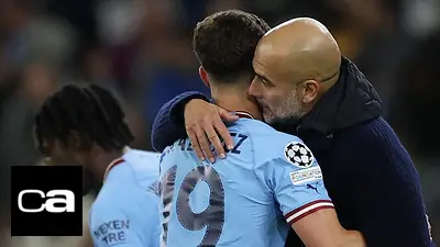 Pep Guardiola, Manchester City, Julián Álvarez, Kevin De Bruyne, deportes Pep Guardiola, Manchester City, Julián Álvarez, Kevin De Bruyne, deportes