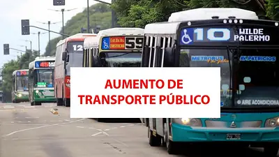 Aumento en transporte público para viajar en tren, colectivo y subte Aumento en transporte público para viajar en tren, colectivo y subte