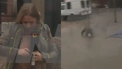 Video de la periodista de TN cayéndose a un pozo cubriendo la inundación en La Plata Video de la periodista de TN cayéndose a un pozo cubriendo la inundación en La Plata