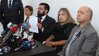 Familia de Fernando Villavicencio, el candidato asesinato el 9 de agosto, presentó una denuncia contra el presidente, Guillermo Lasso. Familia de Fernando Villavicencio, el candidato asesinato el 9 de agosto, presentó una denuncia contra el presidente, Guillermo Lasso.