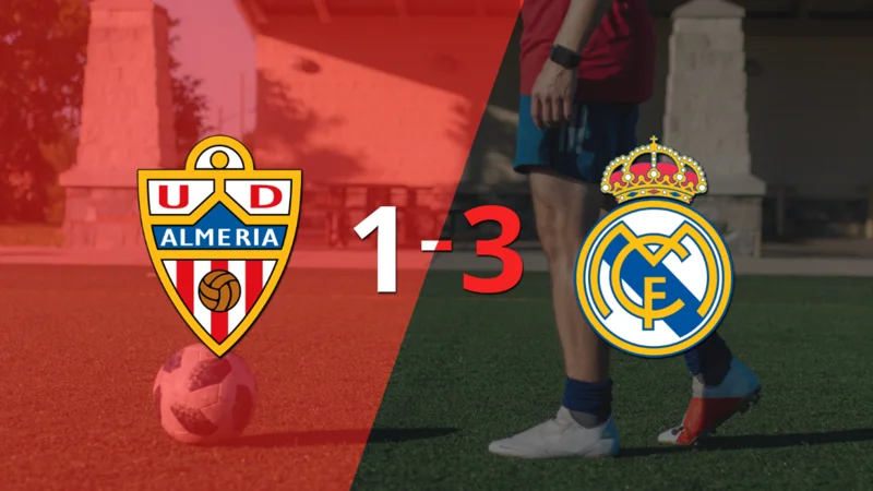 Con dos goles de Jude Bellingham, Real Madrid venció a Almería