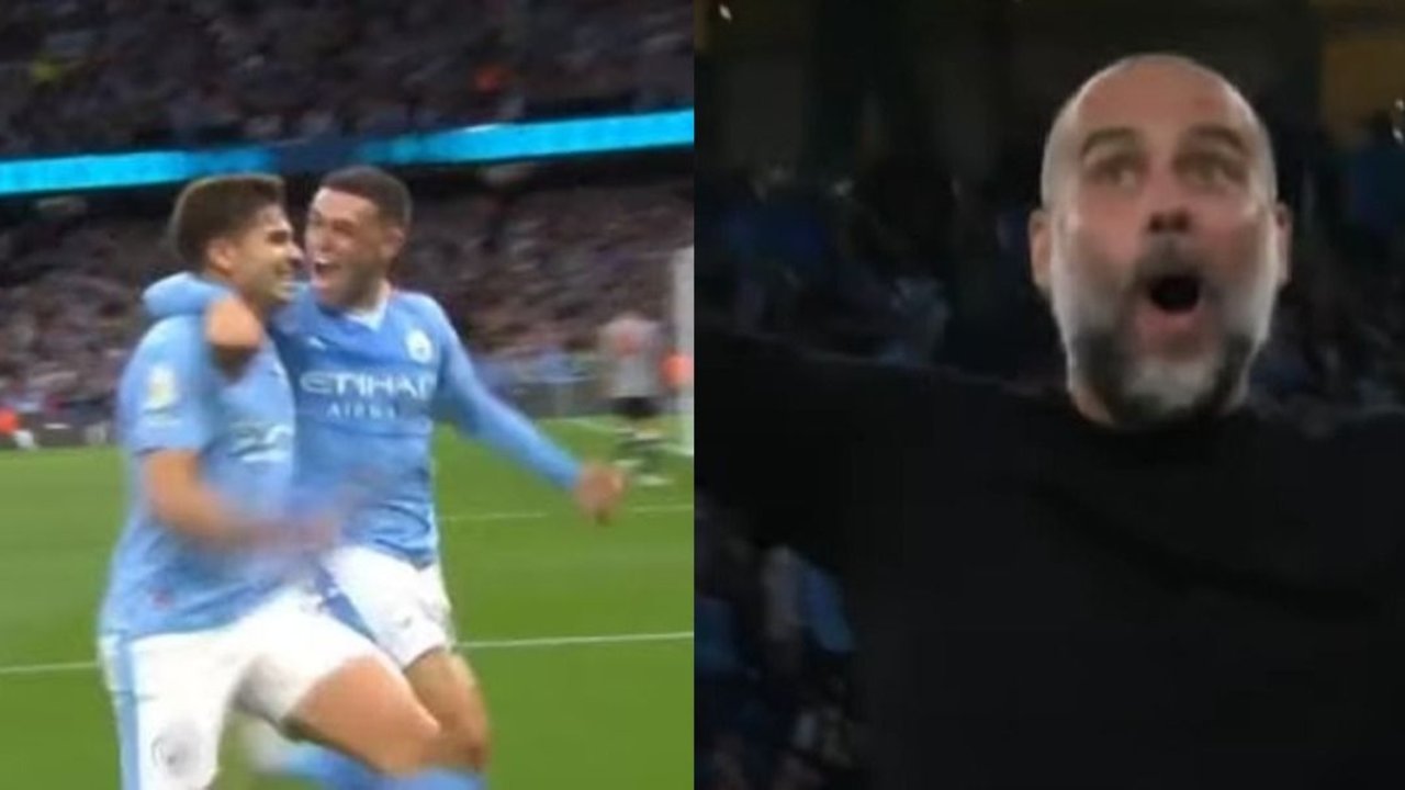 Gol de Julián Álvarez al Newcastle en Manchester City