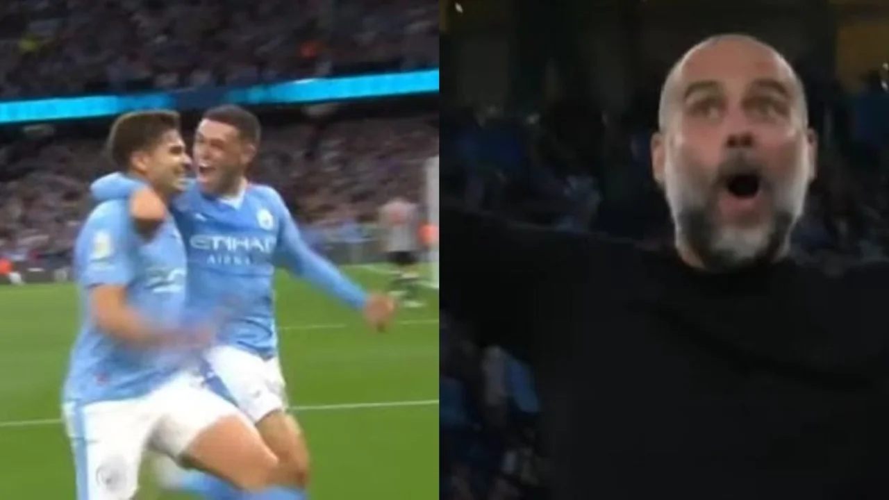 Gol de Julián Álvarez al Newcastle en Manchester City