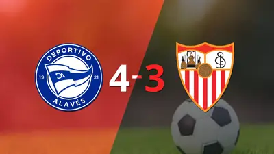 Con doblete de Kike García, Alavés derrotó a Sevilla Con doblete de Kike García, Alavés derrotó a Sevilla
