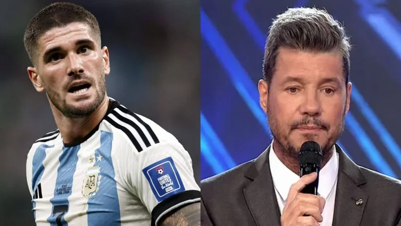 Rodrigo de Paul y Marcelo Tinelli
