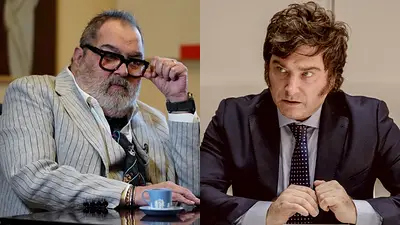 Jorge Lanata. Javier Milei. Jorge Lanata. Javier Milei.