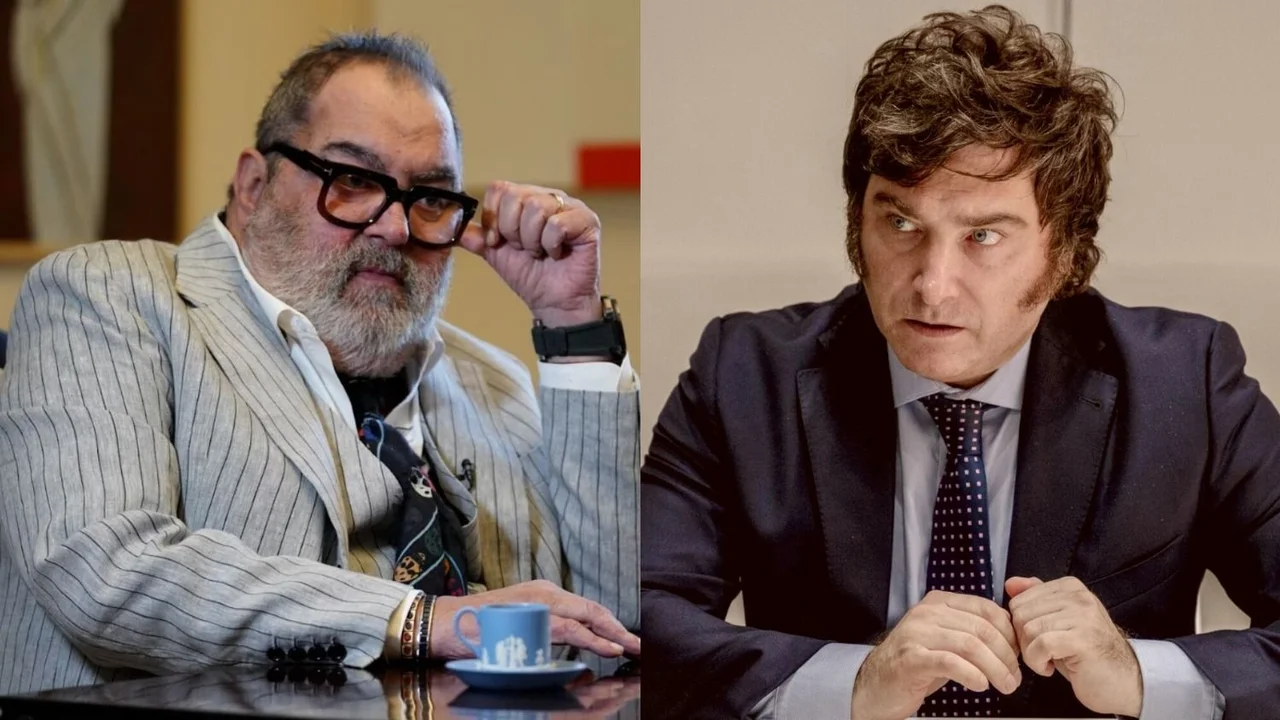 Jorge Lanata. Javier Milei.