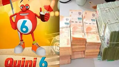 Logo del Quini 6 y fajos de billetes Logo del Quini 6 y fajos de billetes