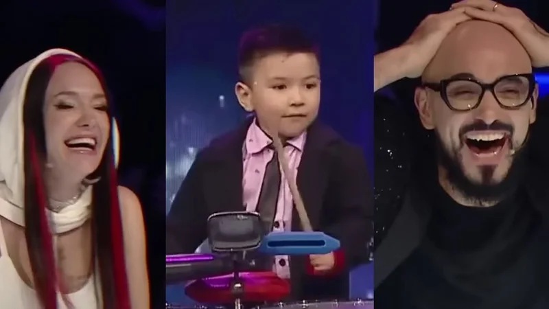 Aythan, el niño de 4 años que tocó los timbales en Got Talent por Telefe