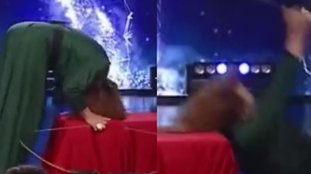 Caída de Lizy Tagliani en Got Talent por Telefe