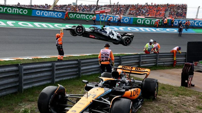 Ricciardo queda fuera del GP de Países Bajos tras accidente, Lawson debutará en la F1