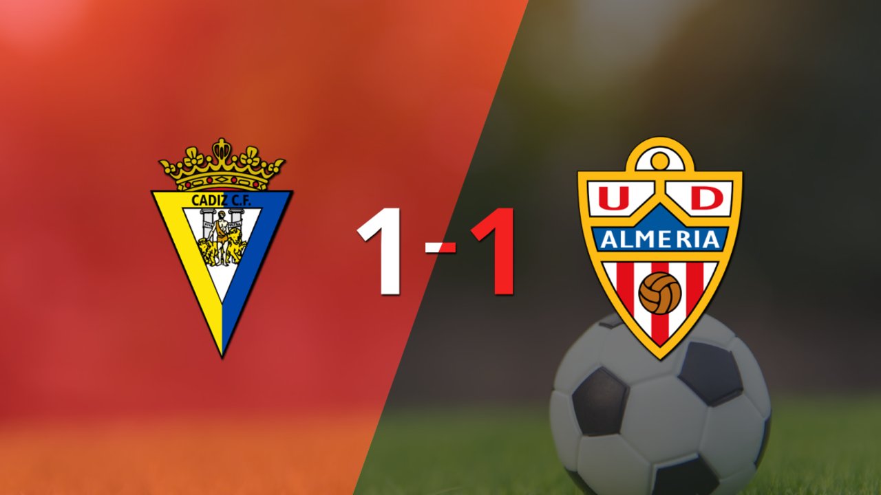 Empate a uno entre Cádiz y Almería